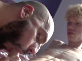 blowjob gay porn Bald inked straighty railing bottoms ass cumshot gay porn