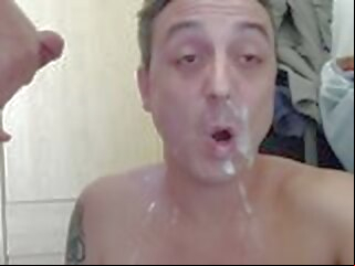 fucked I get fucked in the ass by two daddy and he sprays me with cum ass