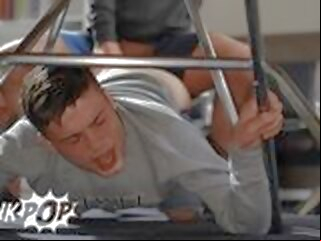 college While At The College Library Jock Felix Fox Got His Dick Sucked By His Best Friend Ryan Bailey - TWINKPOP library